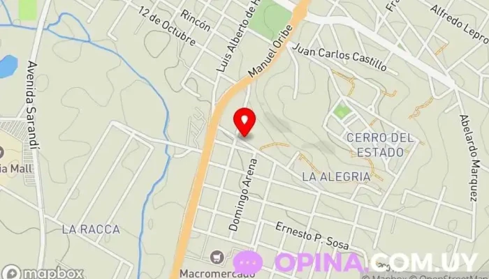 mapa de CECAP Escuela en Rivera