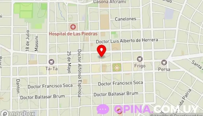 mapa de CEDU URUGUAY Escuela en Las Piedras