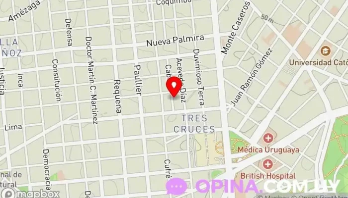 mapa de Cefopen Escuela en Montevideo