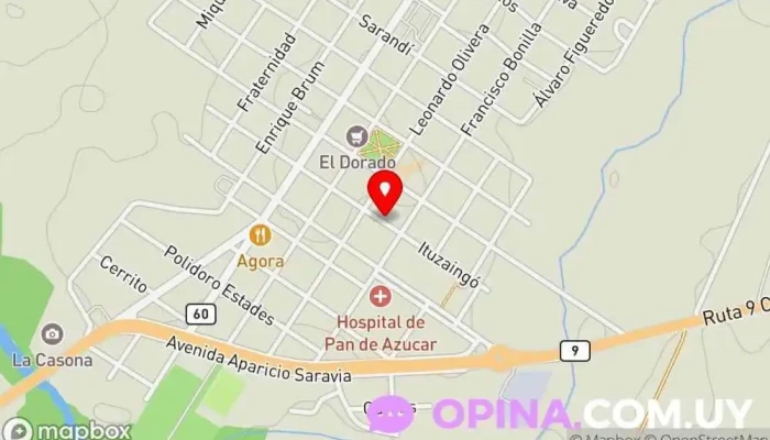 mapa de CENTRO ANGLO Escuela en Pan de Azúcar