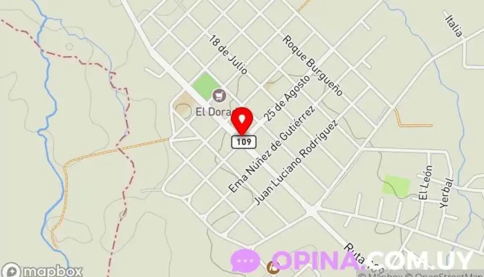 mapa de Centro Bhidami Escuela en Aiguá