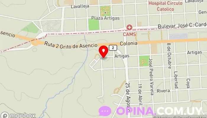 mapa de Centro Caif Florencio Sanchez Escuela en Florencio Sánchez