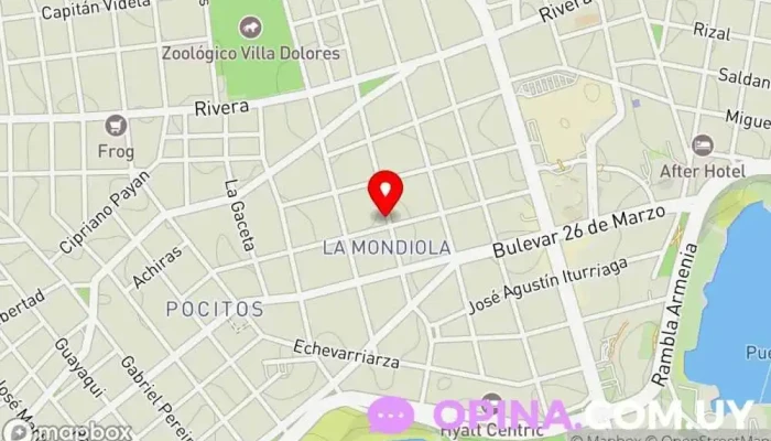 mapa de Centro Clinico De Otorrinolaringologia Médico en Montevideo