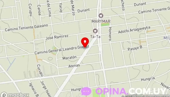 mapa de Centro de Educación Inicial Garabatos 2 Jardín de infancia en Montevideo