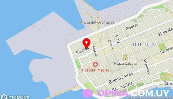 mapa de Centro de Formación y Estudios del Instituto del Niño y Adolescente del Uruguay (INAU) Institución educativa en Montevideo