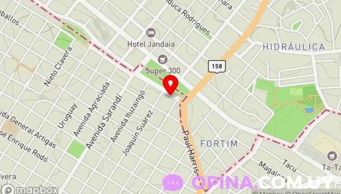 mapa de Centro de Lenguas Extranjeras Academia de idiomas en Rivera