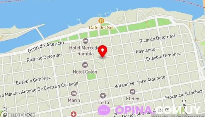 mapa de Centro de Lenguas Extranjeras Institución educativa en Mercedes