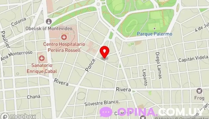 mapa de Centro de Psicoterapia Di Mauro - Davrieux Psicólogo, Psicólogo infantil, Servicio de salud mental, Psiquiatra, Psicoterapeuta en Montevideo