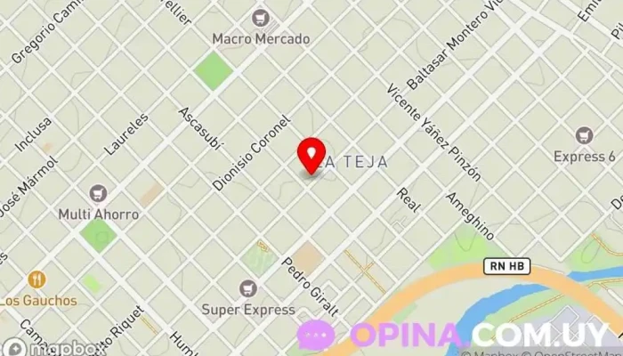 mapa de CENTRO DE SALUD CORPORAL Clínica de fisioterapia en Montevideo