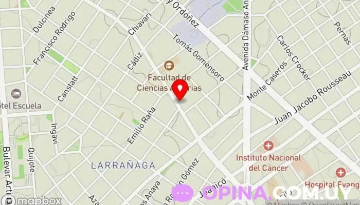 mapa de Centro Educativo Collage Escuela en Montevideo