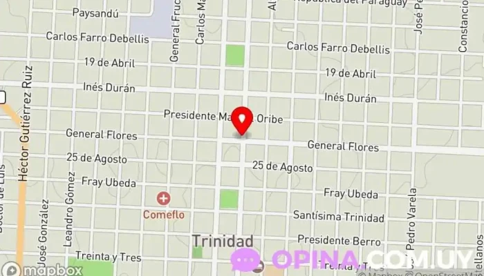 mapa de Centro Fitzone Gimnasio en Trinidad