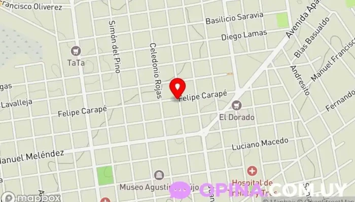 mapa de Centro Integrado (Escuela De Educación Artística N°64 - Escuela de Educación Especial N°80)) Escuela en Treinta y Tres