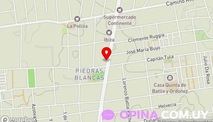 mapa deEscuela Centro Interdiciplinario belloni (Anexo) en Montevideo mapa de Centro Interdiciplinario belloni (Anexo) Escuela en Montevideo