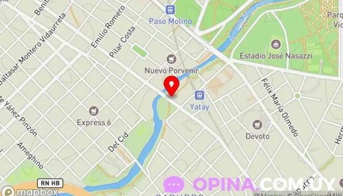 mapa de Centro Juvenil Capurro Escuela en Montevideo