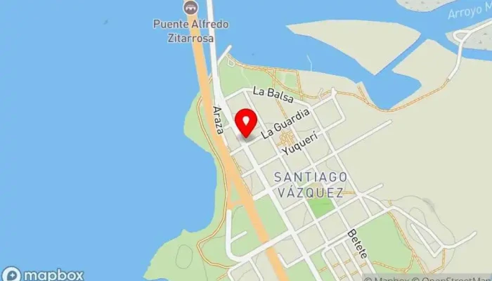 mapa de Centro Recreativo Lira Uruguaya Club social en Santiago Vázquez