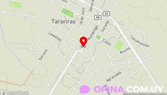 mapa de Centro Somos Iguales Escuela en Tarariras