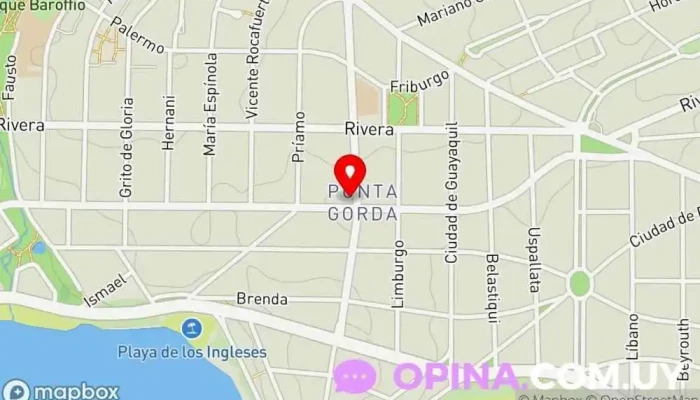 mapa de C.E.O.M Clínica dental en Montevideo