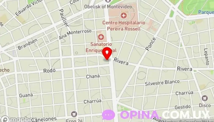 mapa de CeraFit. Clínica de fisioterapia en Montevideo