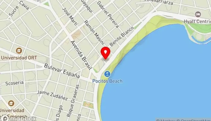 mapa de Cero Market Supermercado en Montevideo