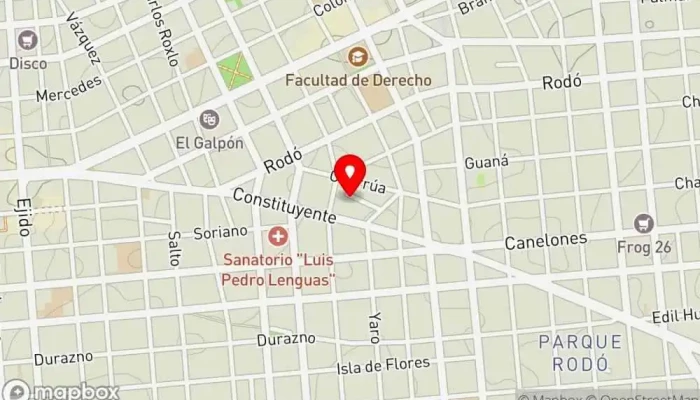 mapa de Cervecería Shelter Restaurante, Bar, Cervecería al aire libre en Montevideo