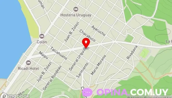 mapa de chakraleskem Escuela de arte en Piriápolis