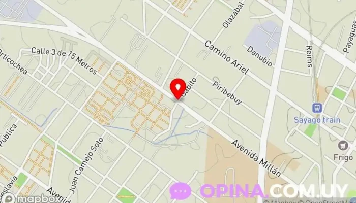 mapa de Chani3tesoros Granja en Montevideo