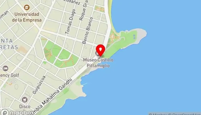 mapa de Che Montevideo Restaurante, Salón de baile, Salón para eventos, Salón de té, Salón de bodas en Montevideo