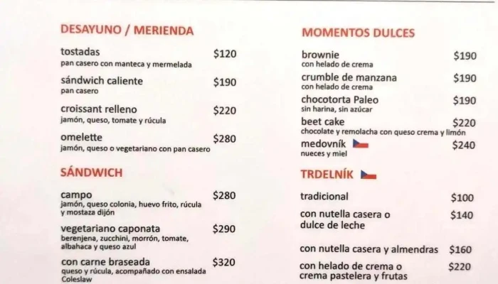 Checoffee Menu - Cafetería