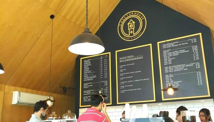 Chesterhouse:  Menu - Cafetería