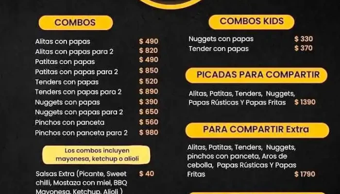 Chicken Vs Pig:  Menu - Restaurante