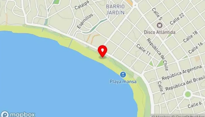 mapa de Chillax Bar en Atlántida