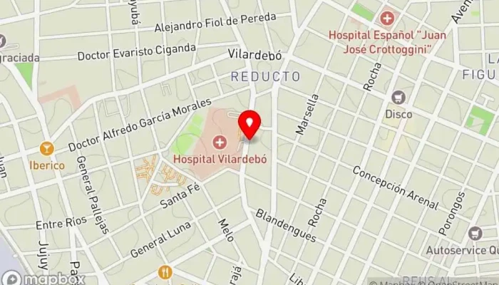 mapa de Chiripa Cervecería artesanal en Montevideo