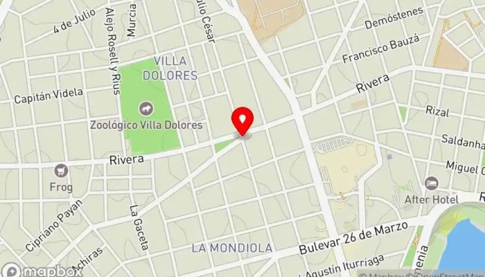 mapa de Chivitos La Mole Restaurante de comida rápida, Restaurante en Montevideo