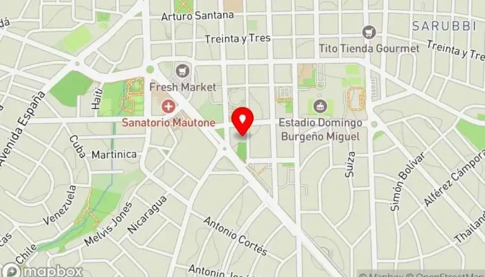 mapa de Cibo Empanadas Restaurante, Fabricante de alimentos congelados, Comida a domicilio en Maldonado