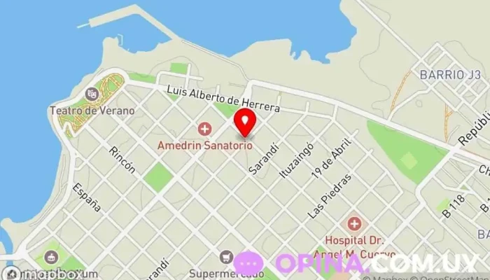 mapa de CID Médico en Fray Bentos