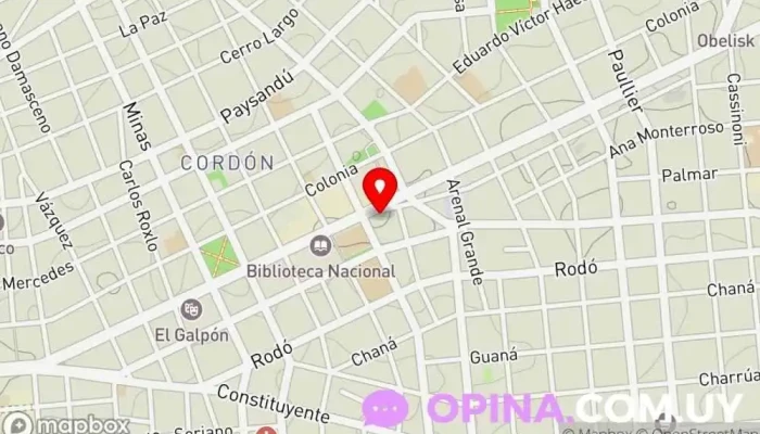 mapa de Cinco Dedos | Estudio Gráfico Digital Societe de Flocage, Copistería, Papelería en loc5