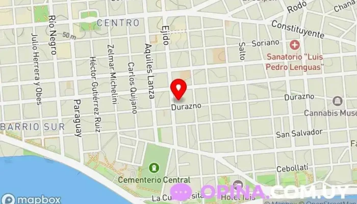 mapa de CINDIS Centro de Integración de Discapacitados Escuela en Montevideo
