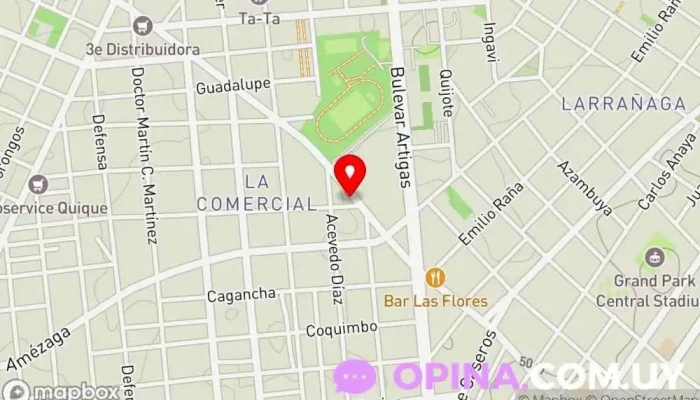 mapa de CIPE Escuela en Montevideo