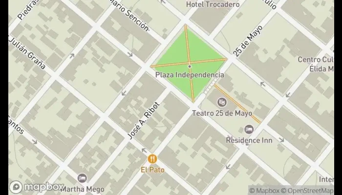 mapa de City Café Cafetería, Restaurante en Rocha