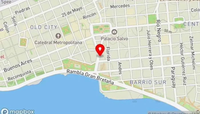 mapa de Ciudadela Bar Cervecería artesanal en Montevideo