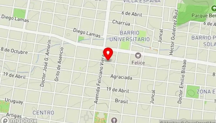 mapa de Clandestina Cerveza Artesanal Cervecería artesanal en Salto