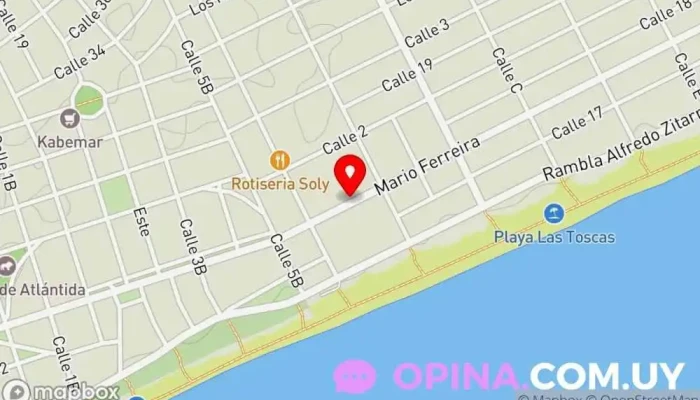 mapa de Claudia Gutierrez estilista unisex Peluquería en Las Toscas