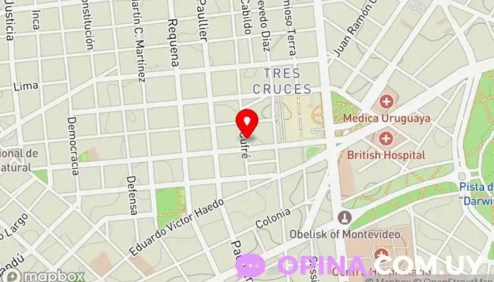 mapa de Claudia Penades Negocios Inmobiliarios Agencia inmobiliaria en Montevideo