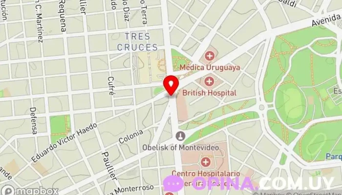 mapa de Cliba · Clínica bariátrica Montevideo (Administración) Clínica especializada, Centro de adelgazamiento en Montevideo
