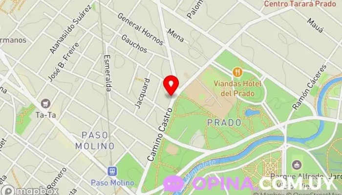 mapa de Click Print Impresos Express Imprenta, Imprenta comercial, Impresora digital, Fábrica de bolsas de papel, Papelería en Montevideo