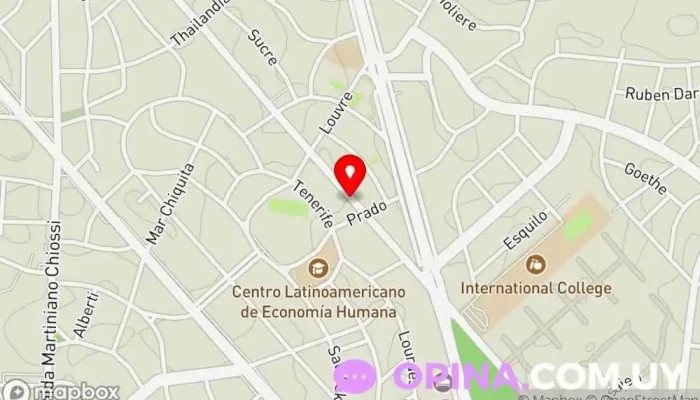 mapa de Clínica Auditiva Lic. Martín Viscay Centro médico, Audiólogo, Asesor médico, Servicio de reparación de audífonos, Tienda de audífonos en Maldonado