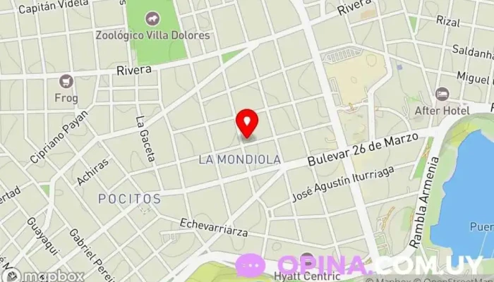 mapa de Clinica Auditiva Tienda de audífonos, Asesor médico, Servicio de reparación de audífonos, Servicios médicos locales en Montevideo