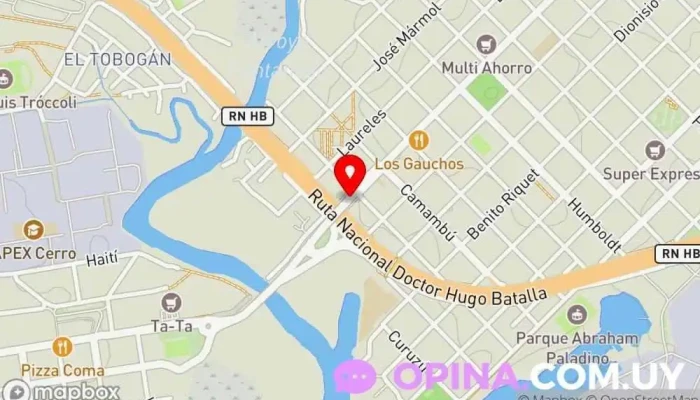 mapa de Clínica Belvedere UCM Clínica de atención sin cita previa en Montevideo