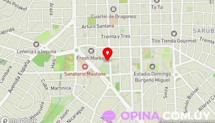 mapa de Clínica Centro Maldonado Clínica dental, Centro de salud en Maldonado