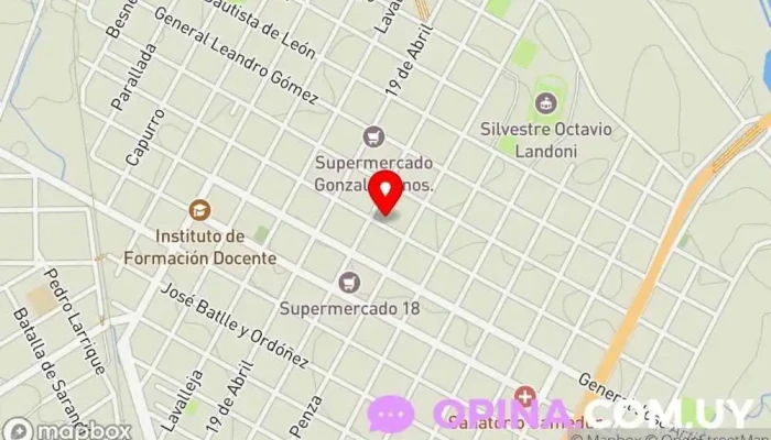 mapa de Clinica Centro Clínica dental en Durazno